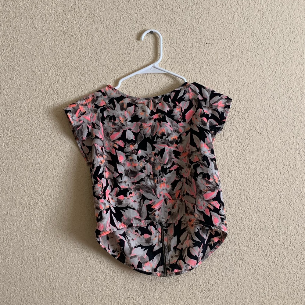 Multicolor zipper shirt